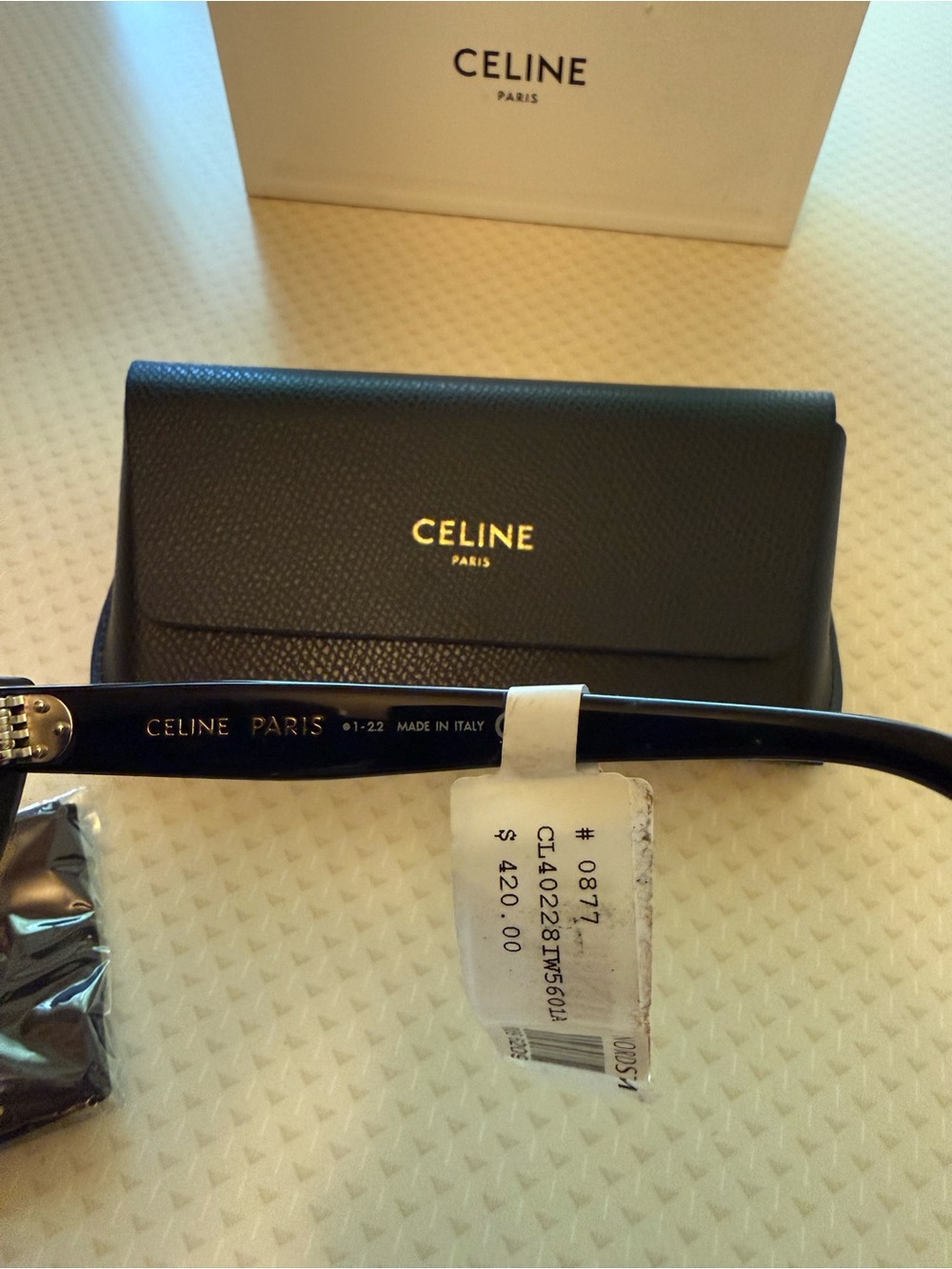 Celine Paris Brand New Black Sunglasses - Picture 6 of 7